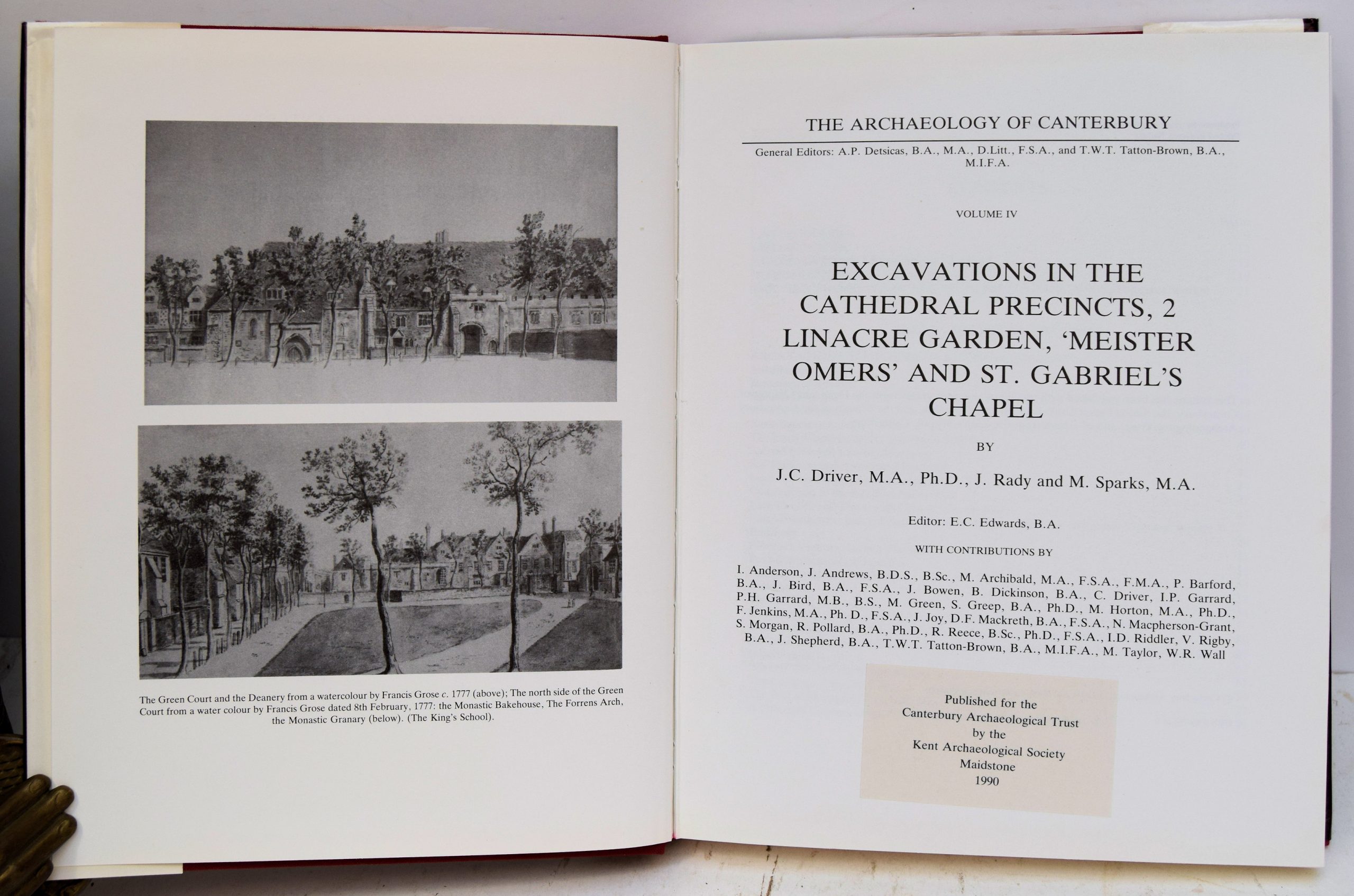 EXCAVATIONS IN THE CATHEDRAL PRECINCTS, 2 LINACRE GARDE, 'MEISTER OMERS' AND ST. GABRIELS'S CHAPEL. - Image 2