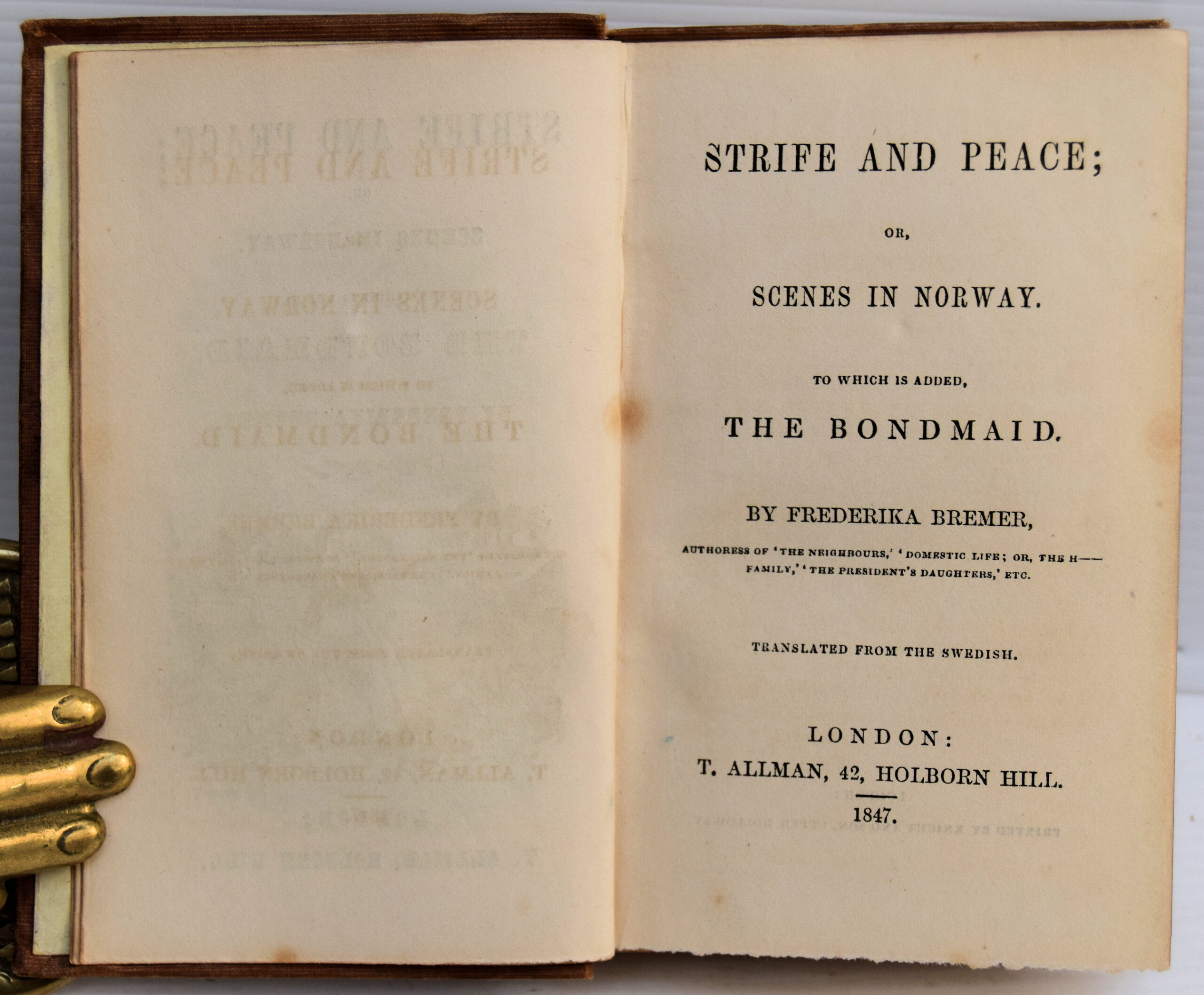 STRIFE AND PEACE; OR, SCENES IN NORWAY. TO WHICH IS ADDED, THE BONDMAID. - Image 4