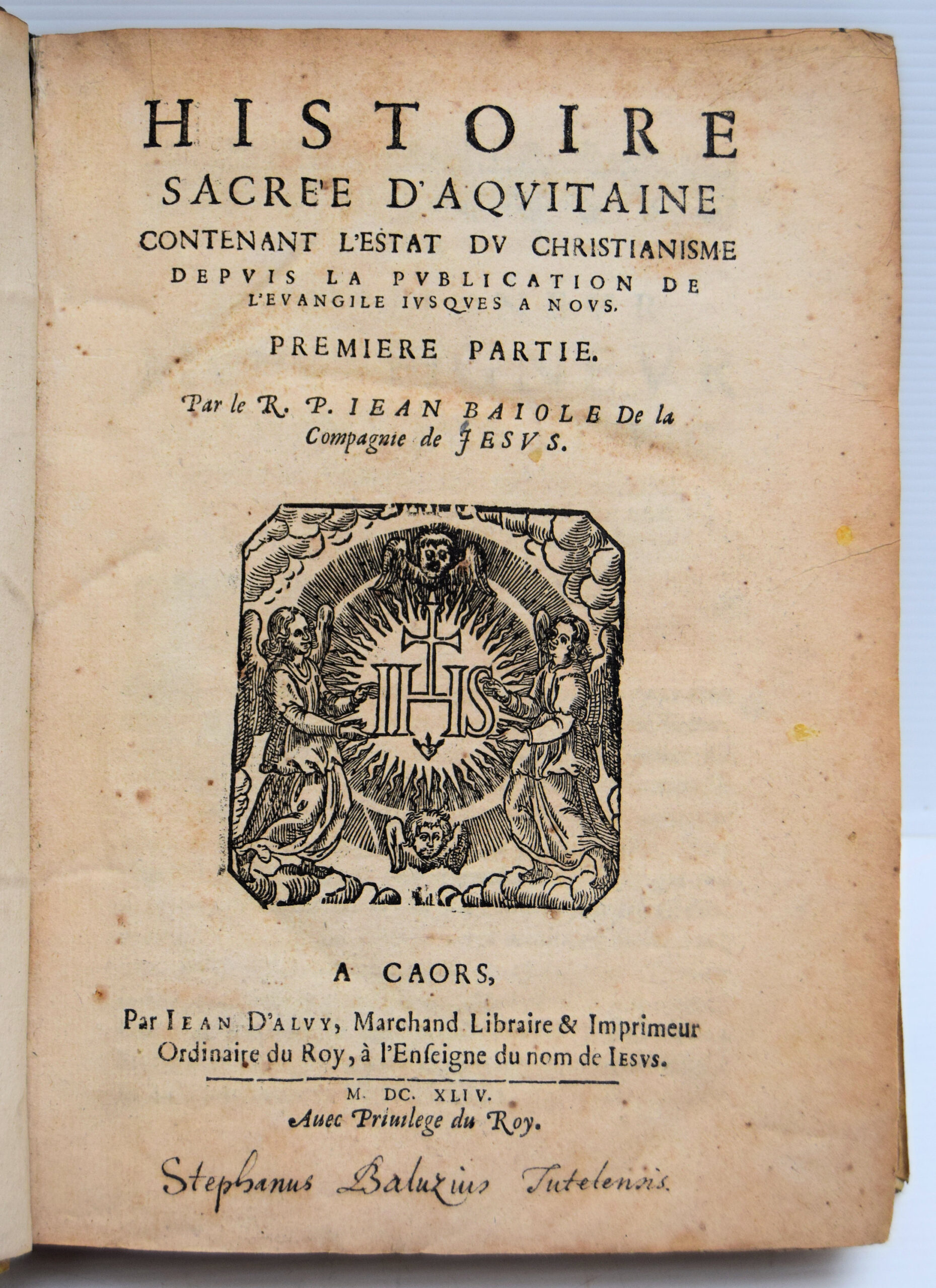 HISTOIRE SACREE D'AQVITAINE