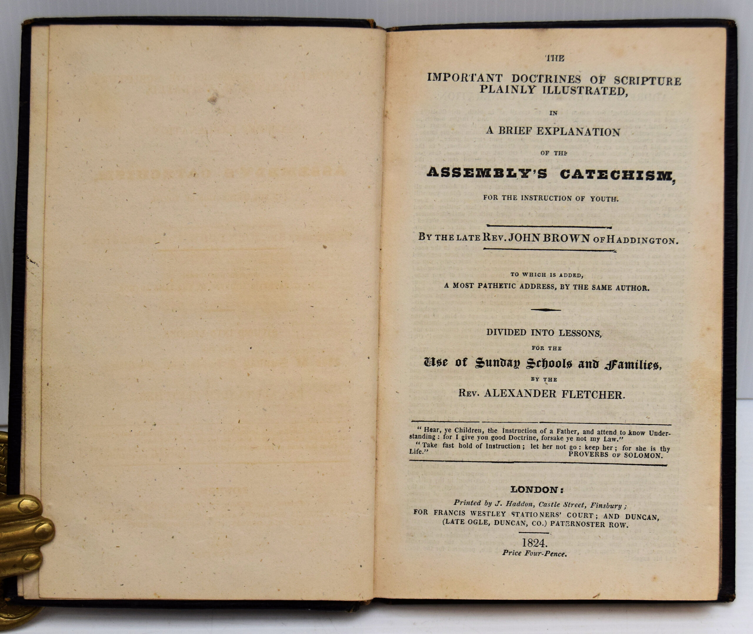 THE IMPORTANT DOCTRINES OF SCRIPTURE PLAINLY ILLUSTRATED, IN A BRIEF EXPLANATION OF THE ASSEMBLY'S CATECHISM, FOR THE INSTRUCTION OF YOUTH. - Image 2