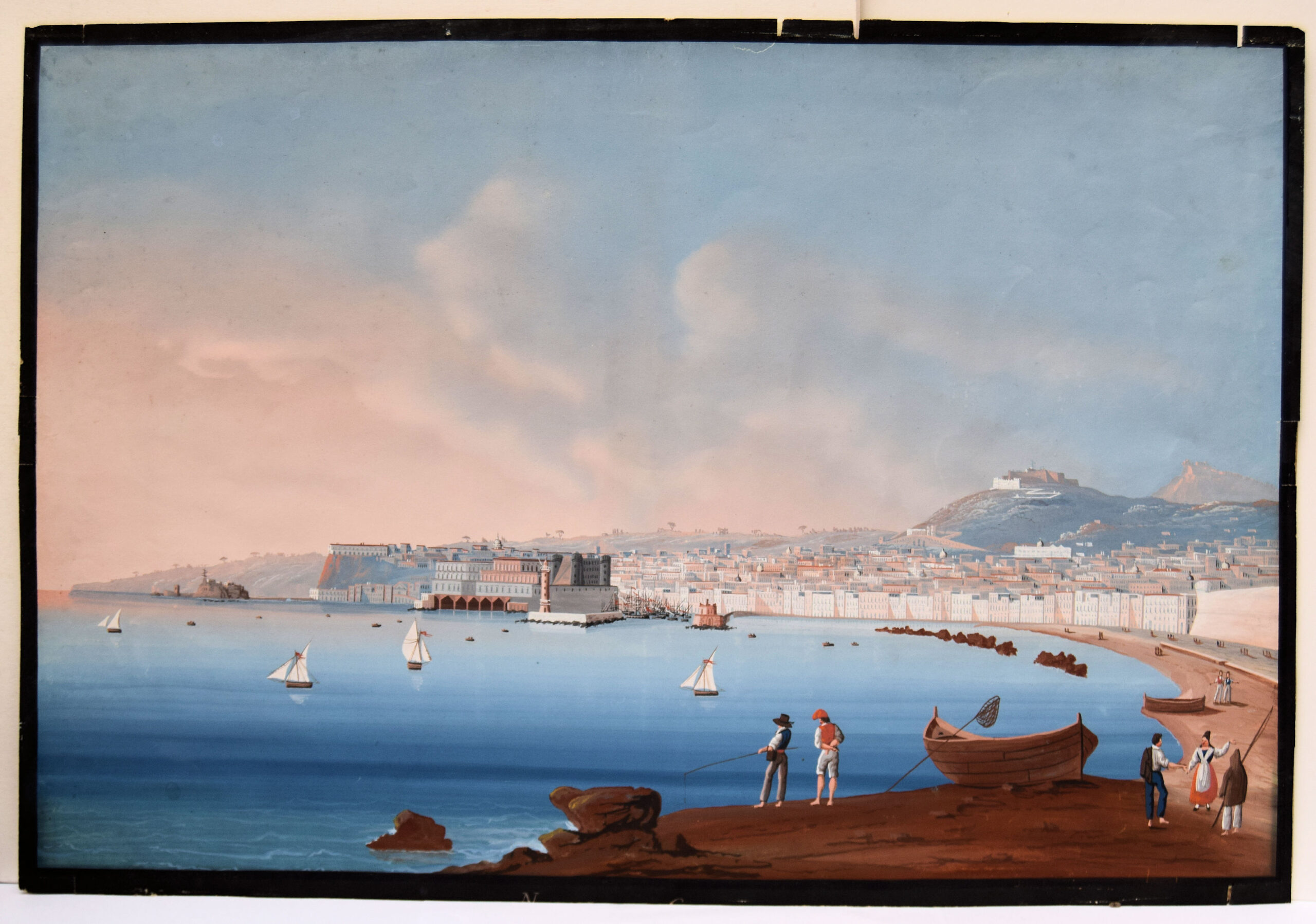 A fine pair of 19th century gouache paintings on paper.