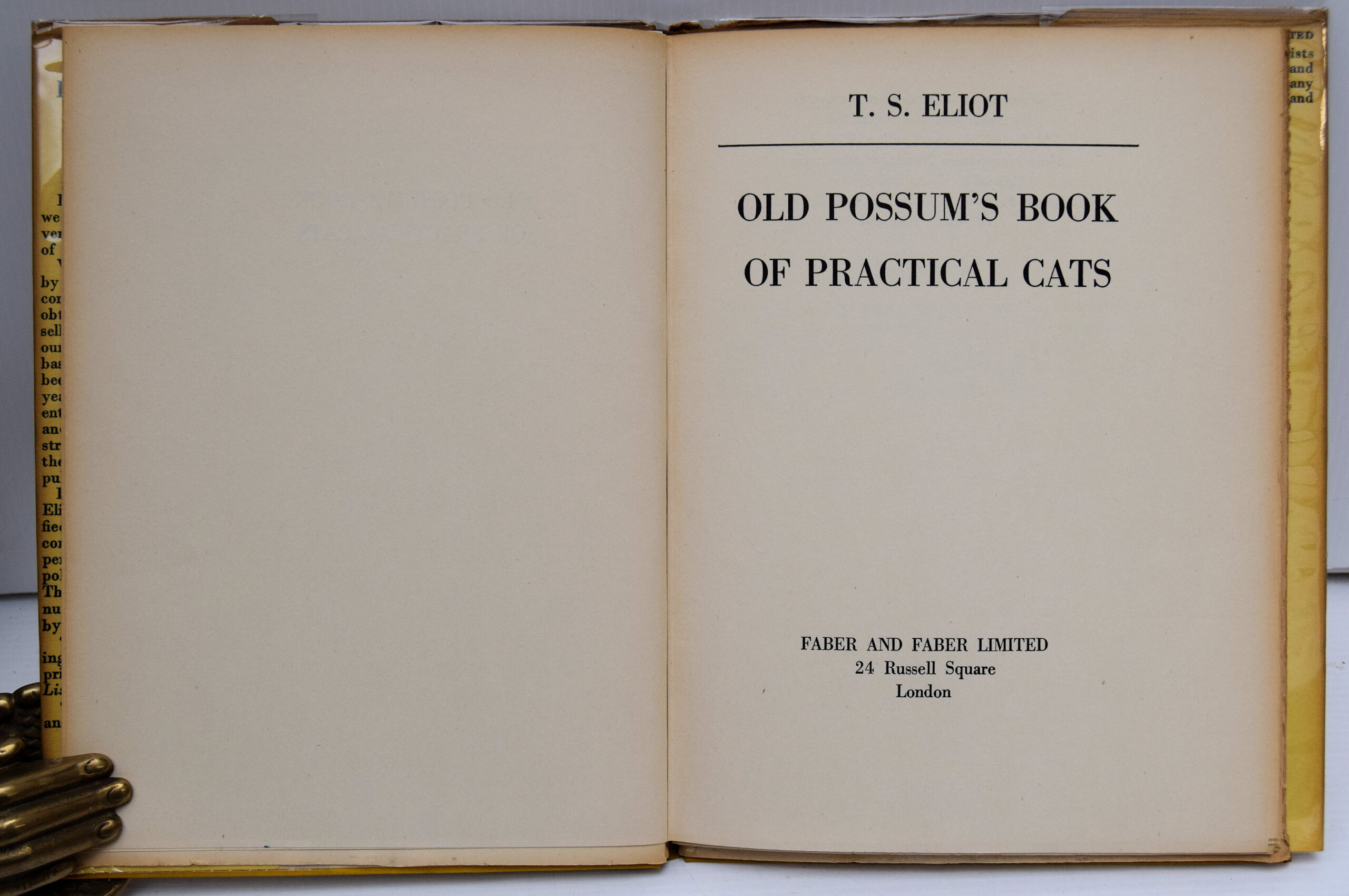 OLD POSSUM'S BOOK OF PRACTICAL CATS. - Image 2