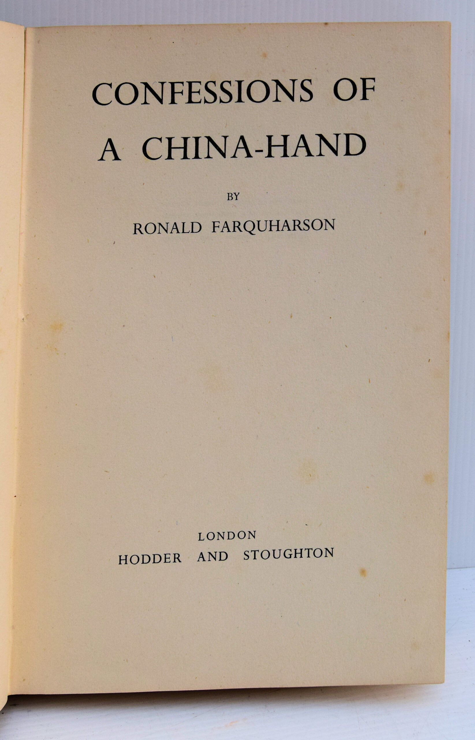 CONFESSIONS OF A CHINA-HAND. - Image 2