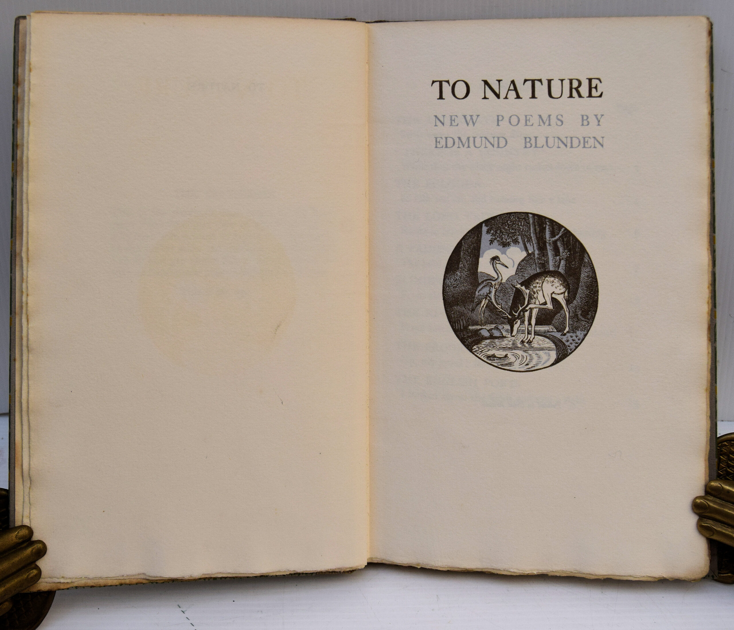 TO NATURE NEW POEMS BY EDMUND BLUNDEN. - Image 2