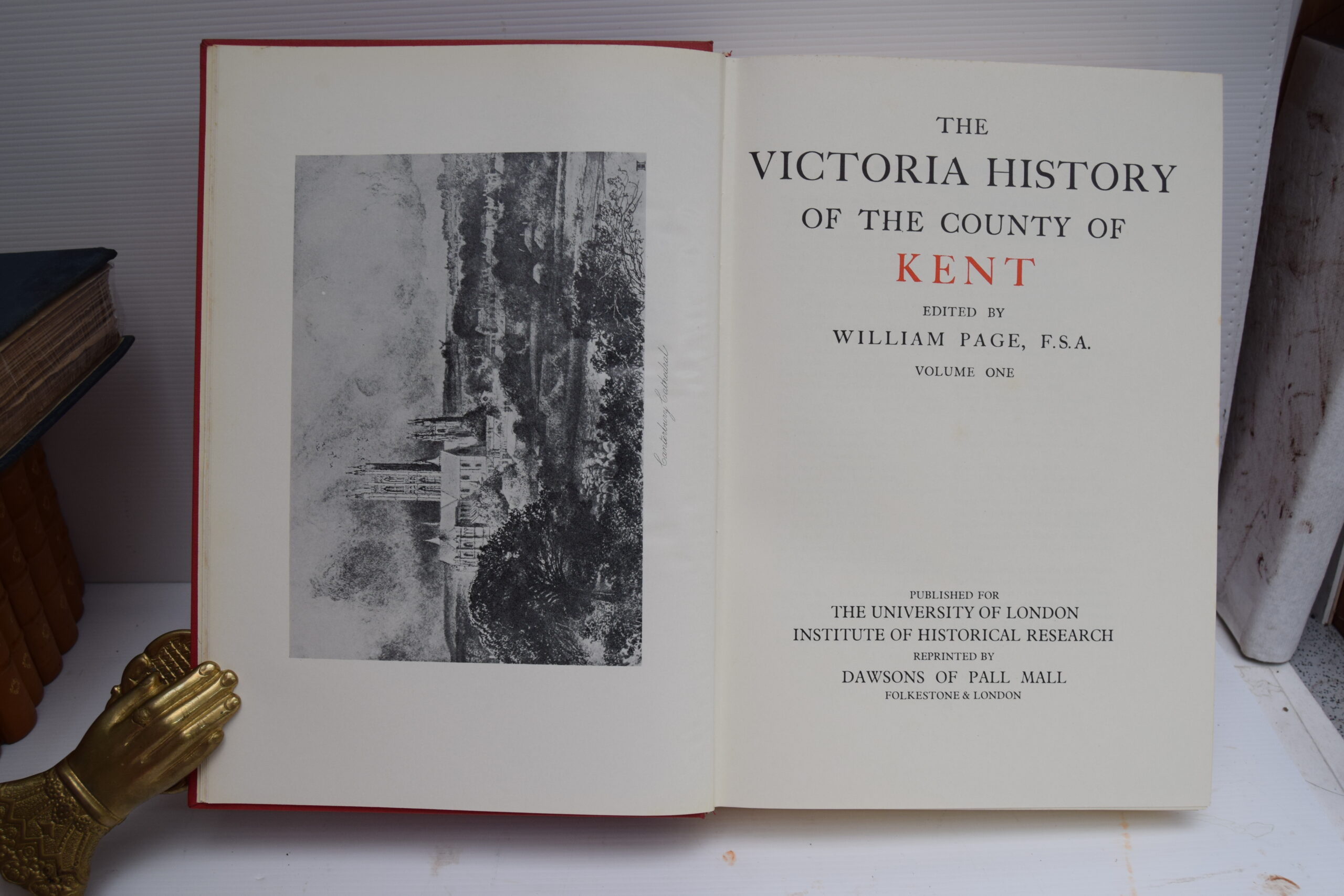 THE VICTORIA HISTORY OF THE COUNTIES OF ENGLAND, KENT. Ed. WILLIAM PAGE. - Image 3