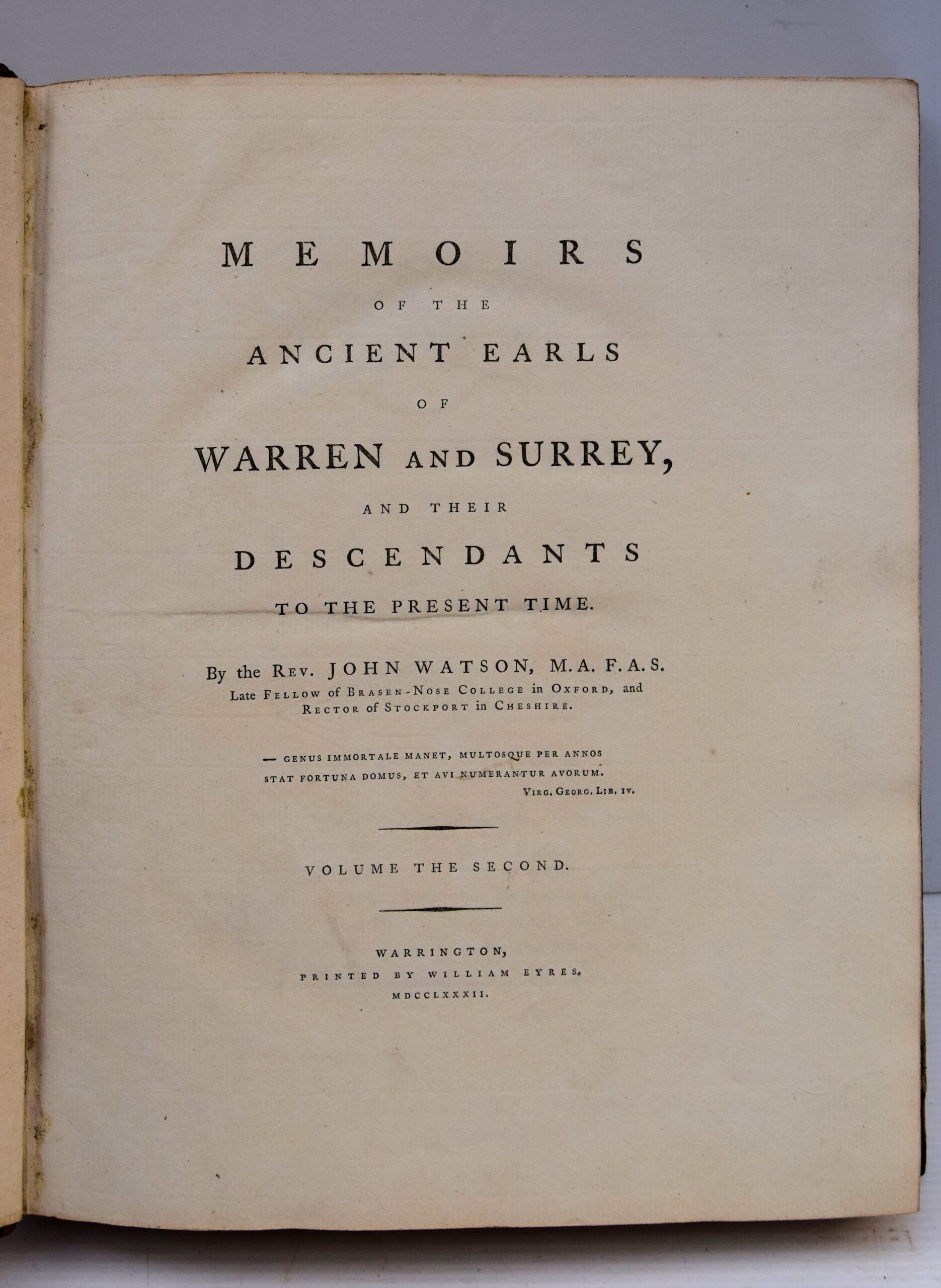 MEMOIRS OF THE ANCIENT EARLS OF WARREN AND SURREY, AND THEIR DESCENDANTS TO THE PRESENT TIME. - Image 2