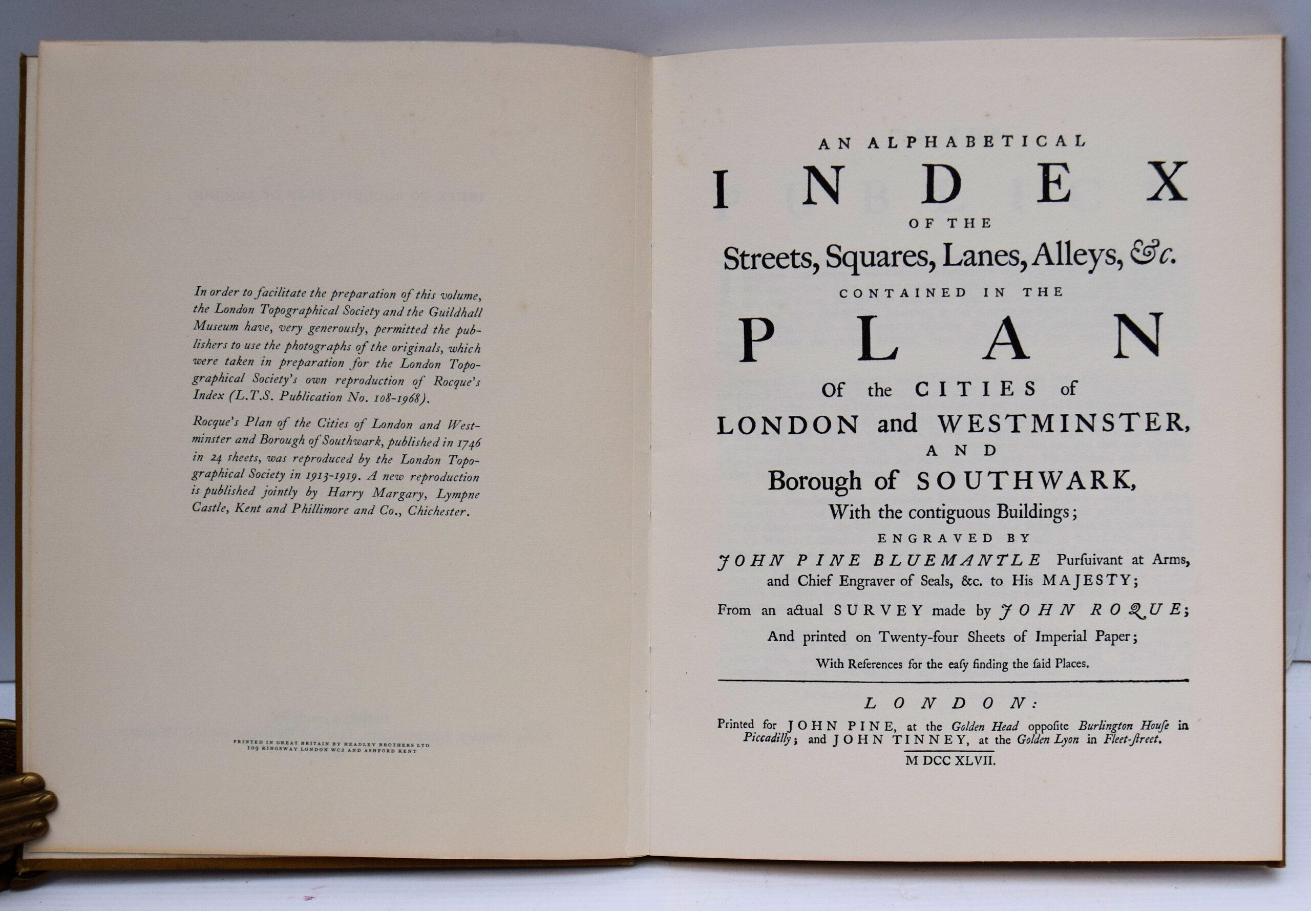AN ALPHABETICAL INDEX OF THE STREETS, SQUARES, LANES, ALLEYS, ETC. CONTAINED IN THE PLAN OF THE CITIES OF LONDON AND WESTMINSTER AND BOROUGH OF SOUTHWARK, - Image 2