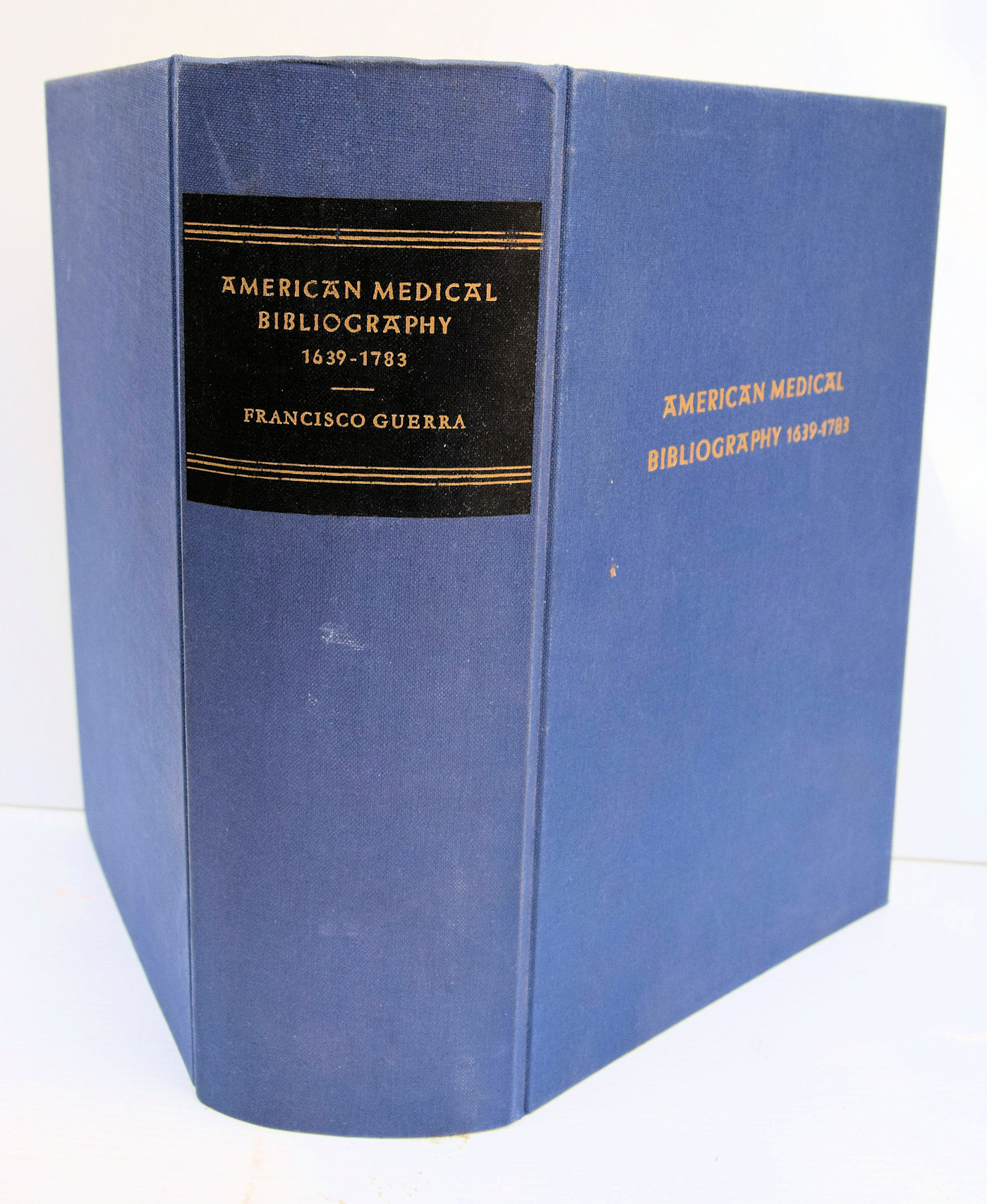 AMERICAN MEDICAL BIBLIOGRAPHY 1639-1784.