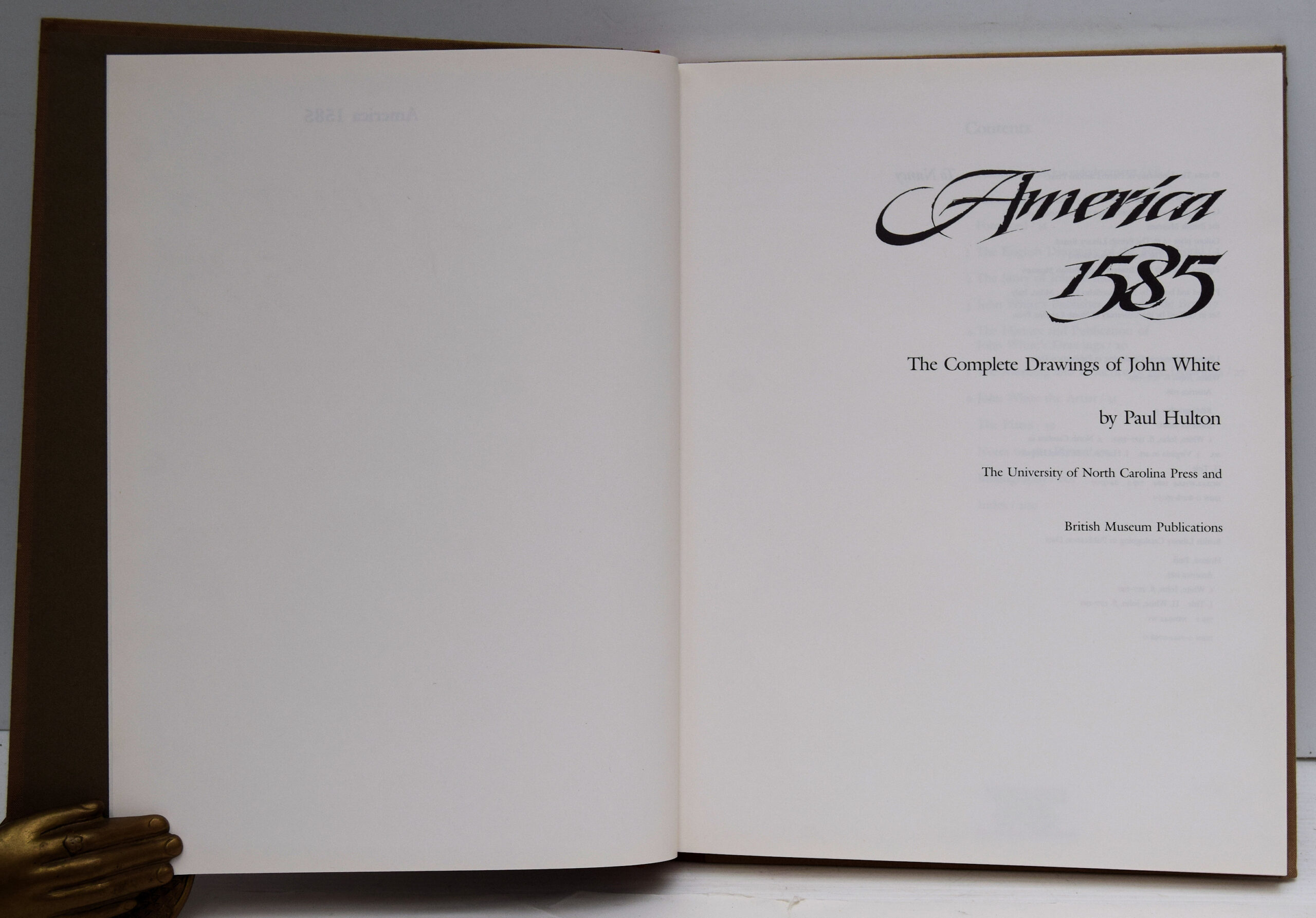 AMERICA 1585 THE COMPLETE DRAWINGS OF JOHN WHITE. - Image 2